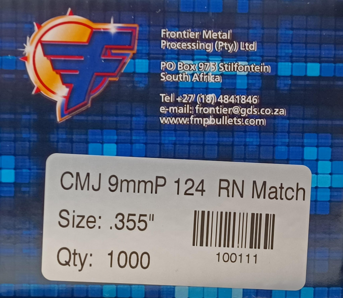 Frontier Match CMJ Geschosse – 9 mm / .355 – Round Nose – 1000 Stück – Bild 2