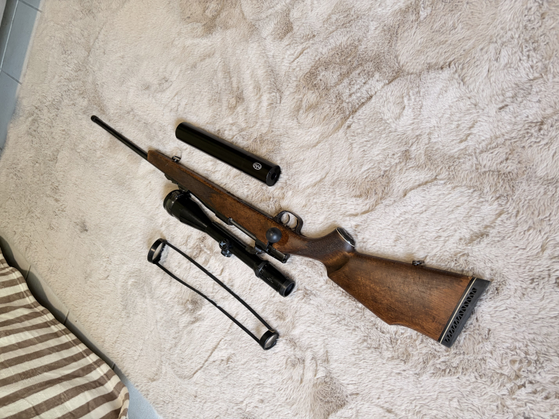 Repetierbüchse 8x68s, Zielfernrohr Swarovski 3-12x56 , Schalldämpfer – nuotrauka 3
