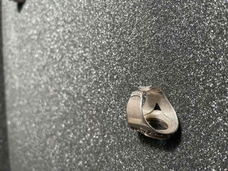 Silberring mit Chromdiopsid - Sibirischer Smaragd – billede 3