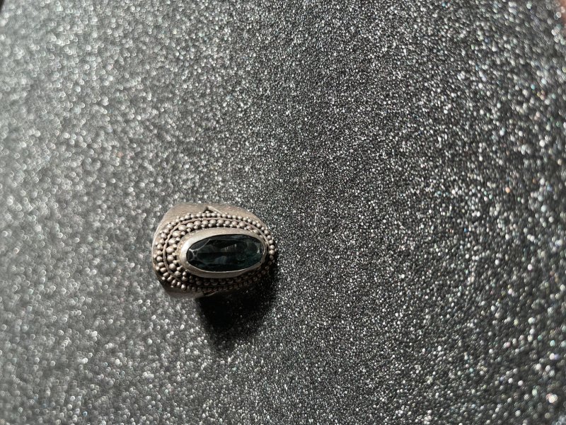 Silberring mit Chromdiopsid - Sibirischer Smaragd – billede 2