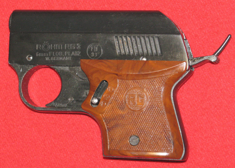 RÖHM Schreckschuss- Pistole, eine RÖHM RG 3 mit der PTB 33 – Bild 2