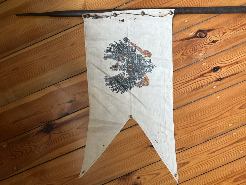 Originale Stahlrohrlanze M93 mit Lanzenflagge Unteroffiziere Preussen – Bild 4