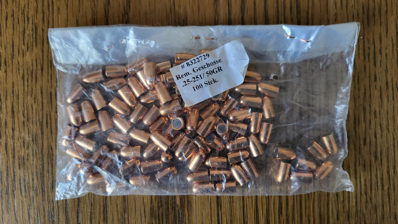 Hülsen und Geschosse 6,35 Browning / .25 ACP – Bild 2