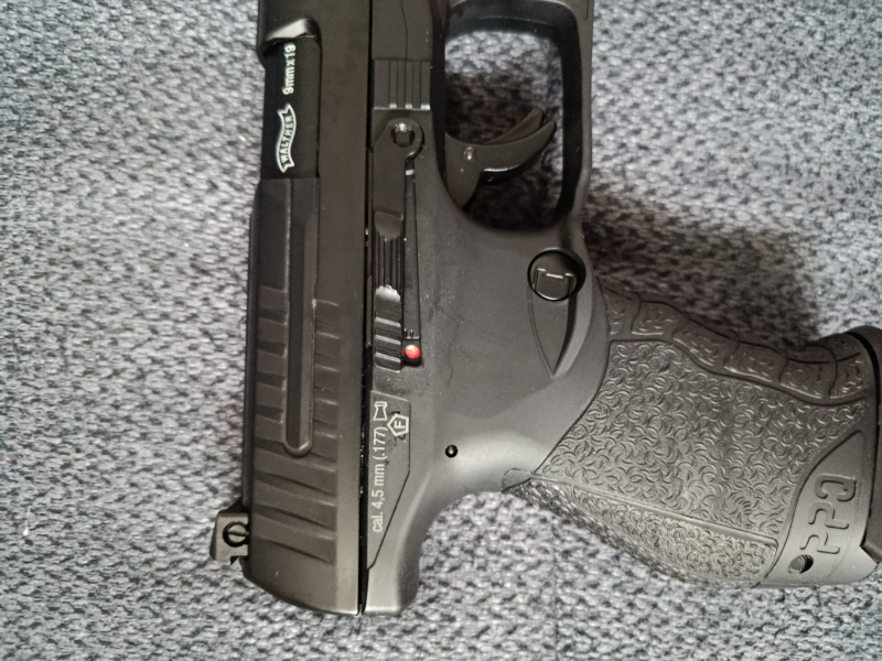 Walther PPQ M2 CO2 Luftpistole Blowback Kal. 4,5mm Diabolo Metallschlitten Schwarz – Bild 2