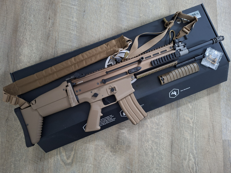 WE MK16 GBB V3 SCAR Gas-Blow-Back Open-Bolt kein VFC Softair – Bild 2