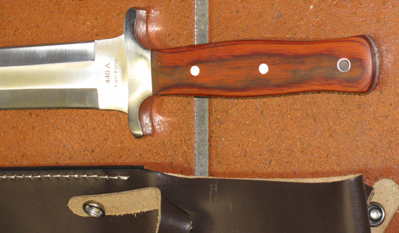 HATZ - WATZ Integral - Messer / Sautöter / Auflaufmesser mit Lederscheide – Bild 4