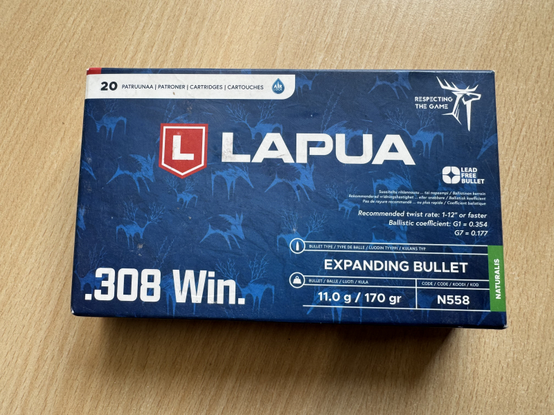 Lapua Naturalis 11,0 gr .308 Win Bleifrei 100Stück – Bild 3