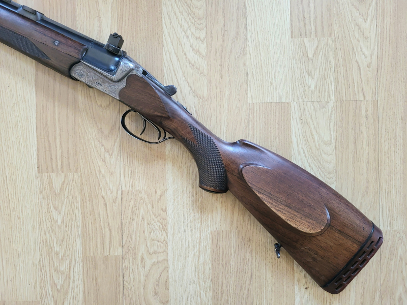 BÜHAG Suhl Bockbüchsflinte BBF 16/70 & 7x65R mit SEM Vorderring 62mm Vorderfuß für EAW Ring etc – stampa 6