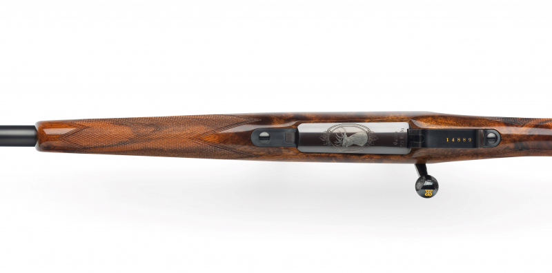 RIGBY - Highland Stalker, Kal.275 Rigby, Mauser 98 System , Echtgold, Buntgehärtet, TRAUMBÜCHSE – Bild 6