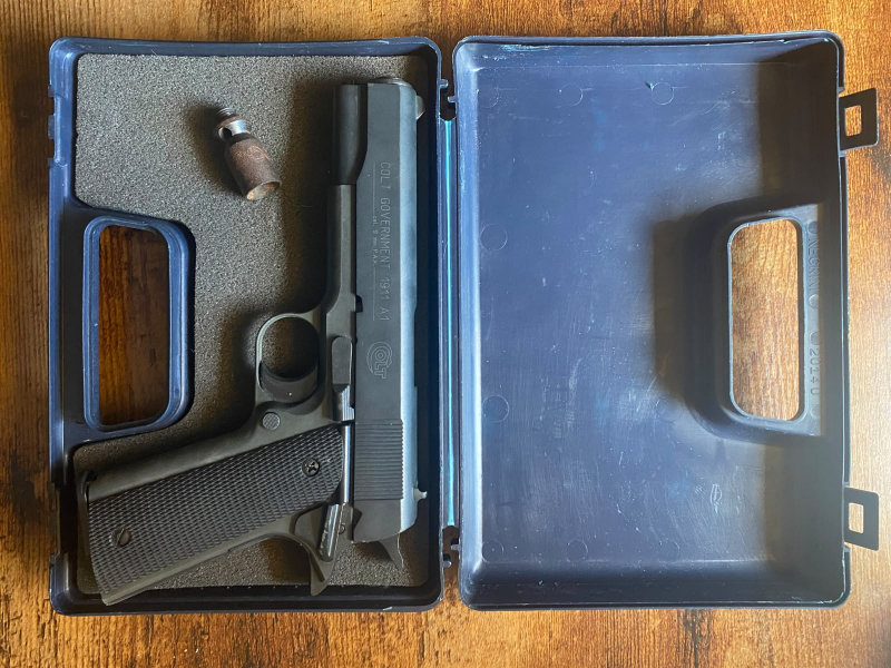 Umarex 1911 A1 Colt Schreckschuss Pistole 9mm Knall PAK brüniert – Bild 3