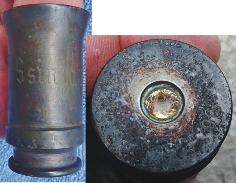 Grabenkunst 12: Schnapsbecher aus 2 cm-Hülse mit Gravuren II.WK – attēls 2