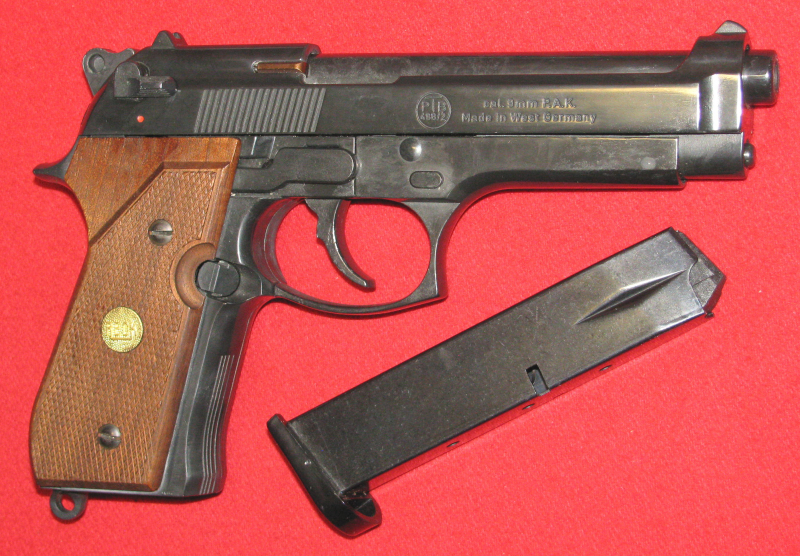 Umarex Reck Schreckschuss- Pistole, eine Umarex Reck Mod. MIAMI 92 F mit der PTB 488 / 2 in 9mm P. – Bild 3