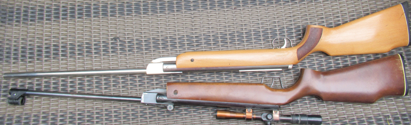 Diana Modell 35 Luftgewehr und Tell Luftgewehr 200 F 4,5 mm inkl. Zielfernroh Hubertus 4x20 – billede 2