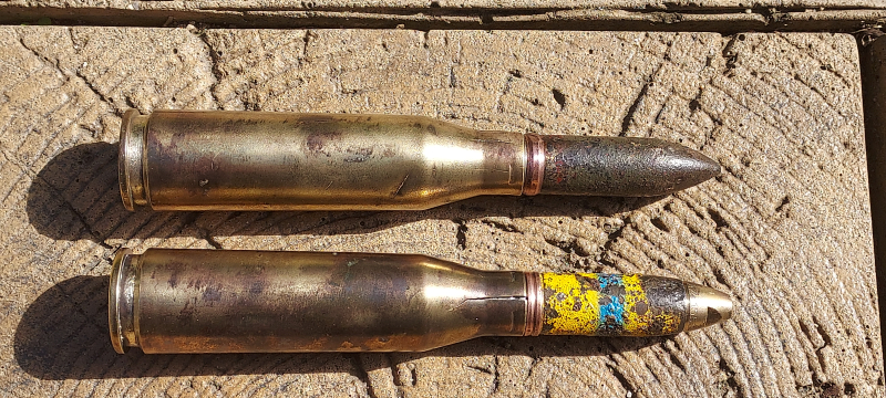 2 x DEKO MG 151/15 Splitter und Pz.Gr Messing Hulse- ORIGINAL WW 2 – Bild 5