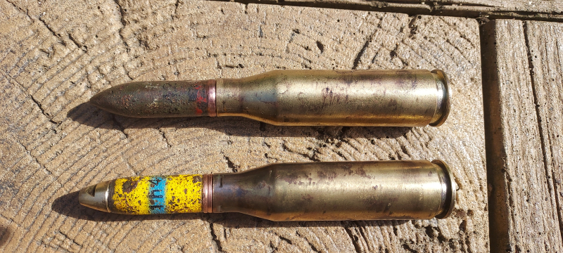 2 x DEKO MG 151/15 Splitter und Pz.Gr Messing Hulse- ORIGINAL WW 2 – Bild 4