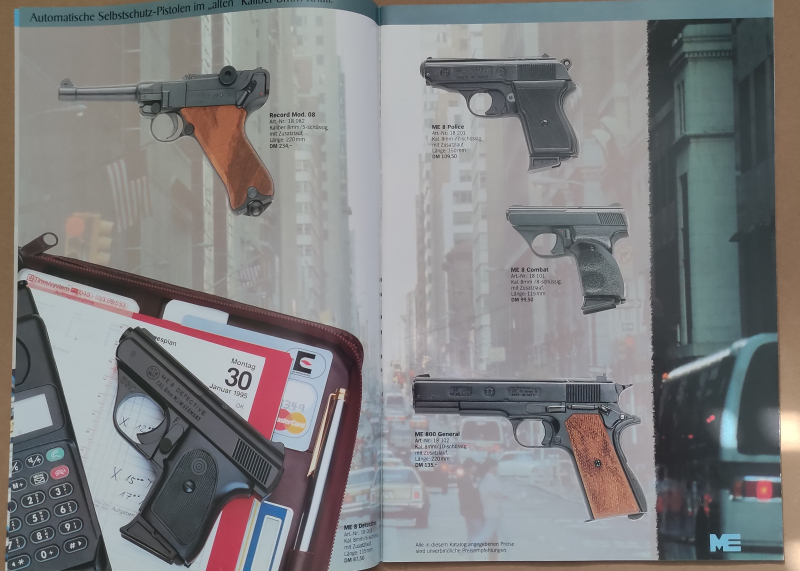 Cuno Melchers Gesamtkatalog 95/96 P08 ,SSW, Luftpistolen, Holster, Messer – Bild 2