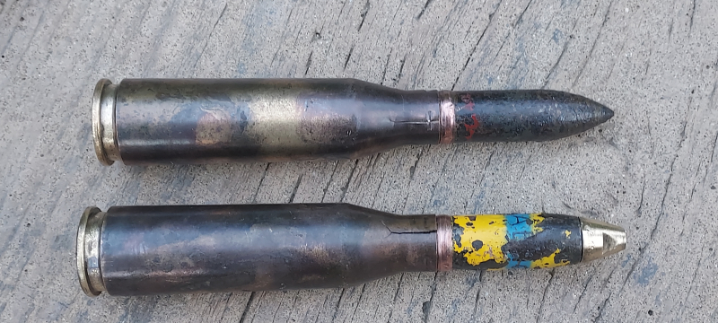 2 x DEKO MG 151/15 Splitter und Pz.Gr Messing Hulse- ORIGINAL WW 2 – billede 3