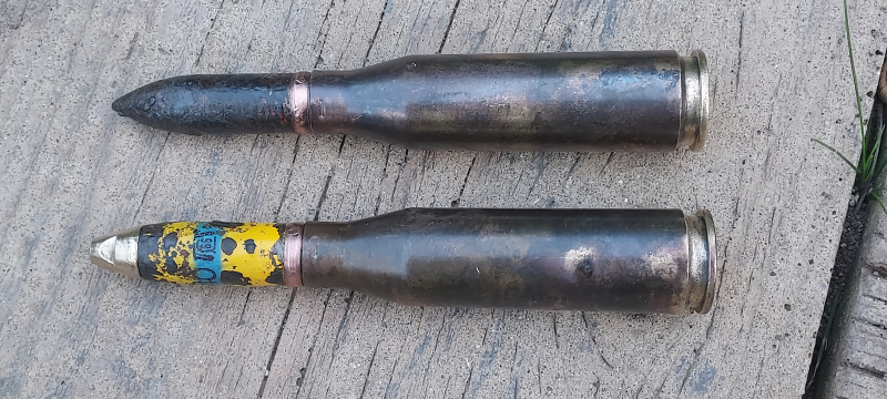 2 x DEKO MG 151/15 Splitter und Pz.Gr Messing Hulse- ORIGINAL WW 2 – billede 2
