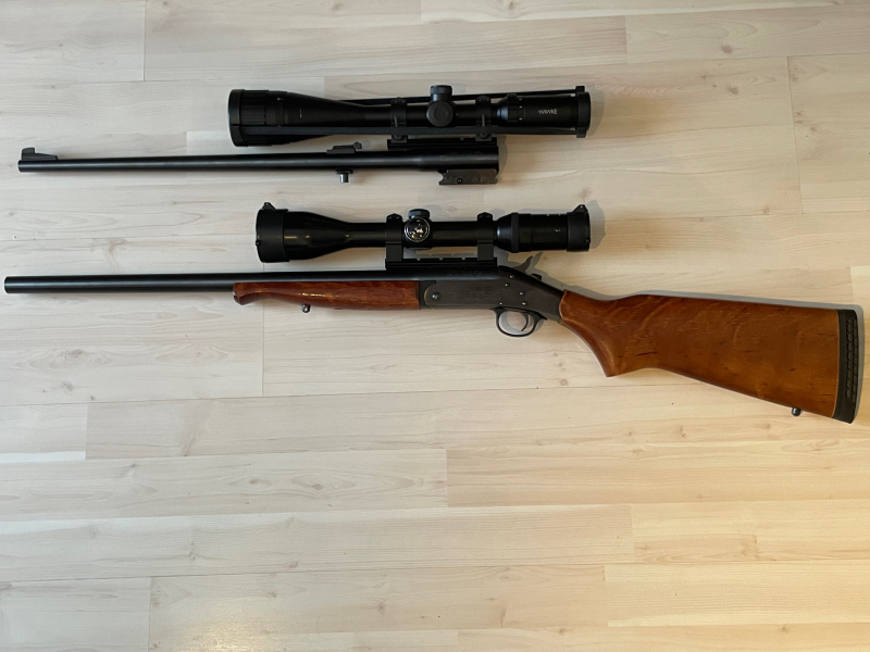 Kipplaufbüchse 45/70 m. Wechsell. .308 Win u. Montage-Schienen – Bild 1