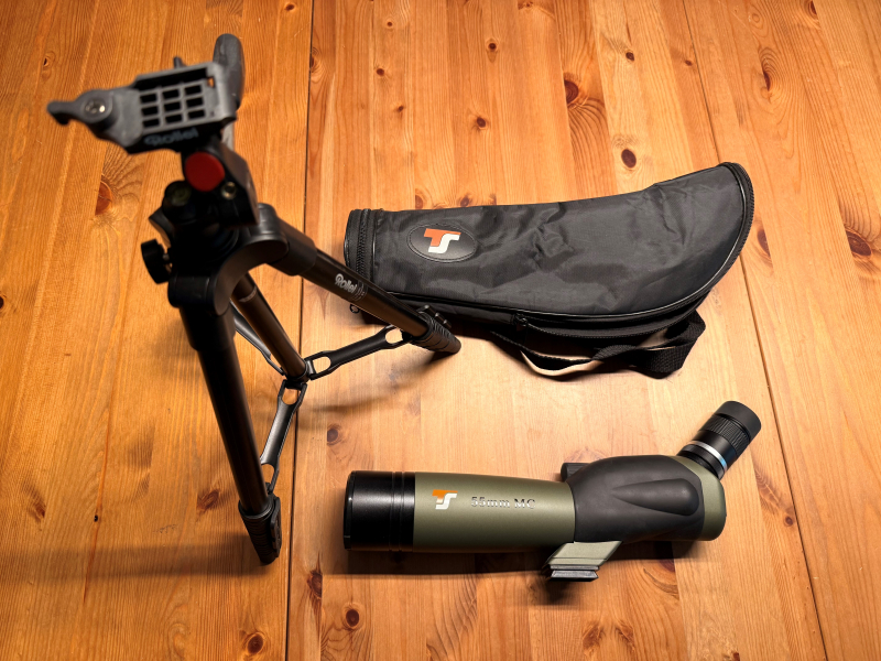 TS-Optics Zoom Spektiv 18-54x55 mm und Stativ – Bild 2
