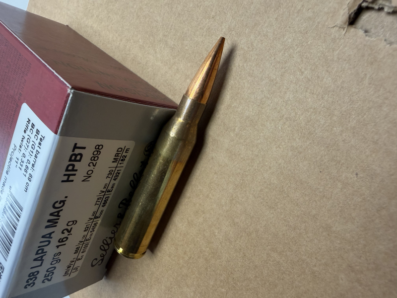 Sellier & Bellot .338 Lapua Magnum HPBT 250 grs – 200 Schuss (20x10) – Bild 2