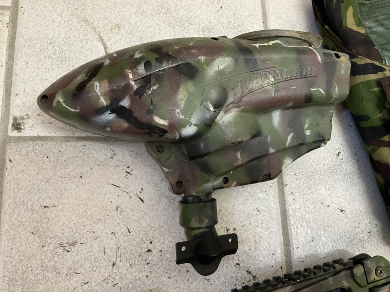 Paintball Markierer HP SPYDER .68CAL, AR15 US, 2 Magazine, 2 Läufe, mit Weste!!! – Bild 5