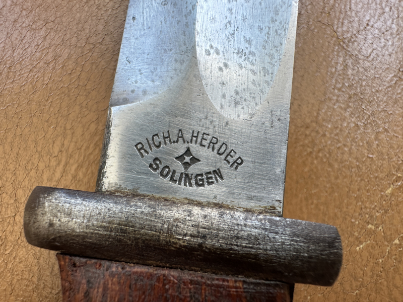 ===>Sehr seltenes Rich.A. Herder - Solingen Preussen Bajonett-1.&2 Weltkrieg Sammlerstück ! – Bild 3