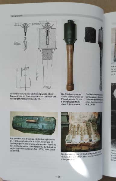 Deutsche Nahkampfmittel , Handgranaten ,Zünder , Munition , Panzerfaust Fleischer – Bild 3