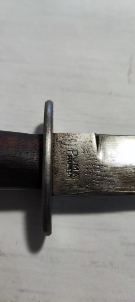 Grabendolch mit Holzgriffschalen Puma Solingen Wehrmacht Zweiter Weltkrieg 2.WW 2.WK – Bild 3