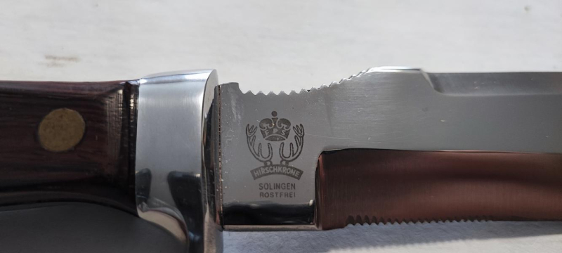 Kampfmesser Pilotenmesser BUND Bundeswehr Typ 6390 Hirschkrone Solingen – Bild 5