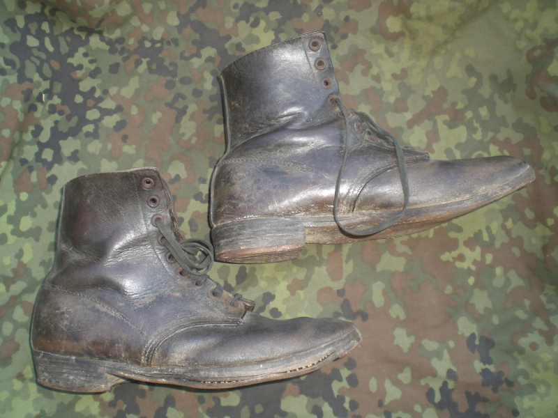 Wehrmachtshalbschuhe für Panzertruppe original 2. Weltkrieg – Bild 2