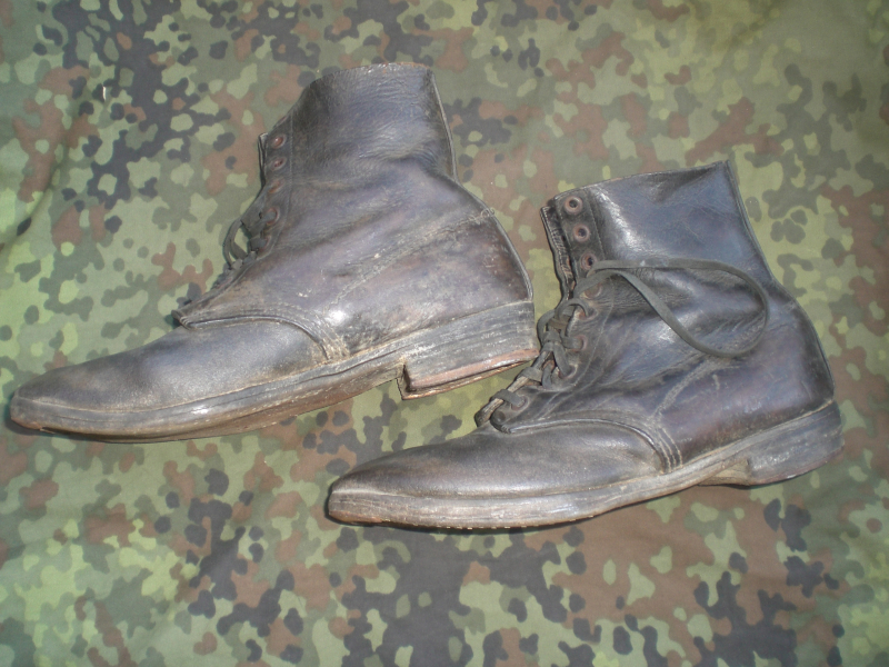 Wehrmachtshalbschuhe für Panzertruppe original 2. Weltkrieg – Bild 3