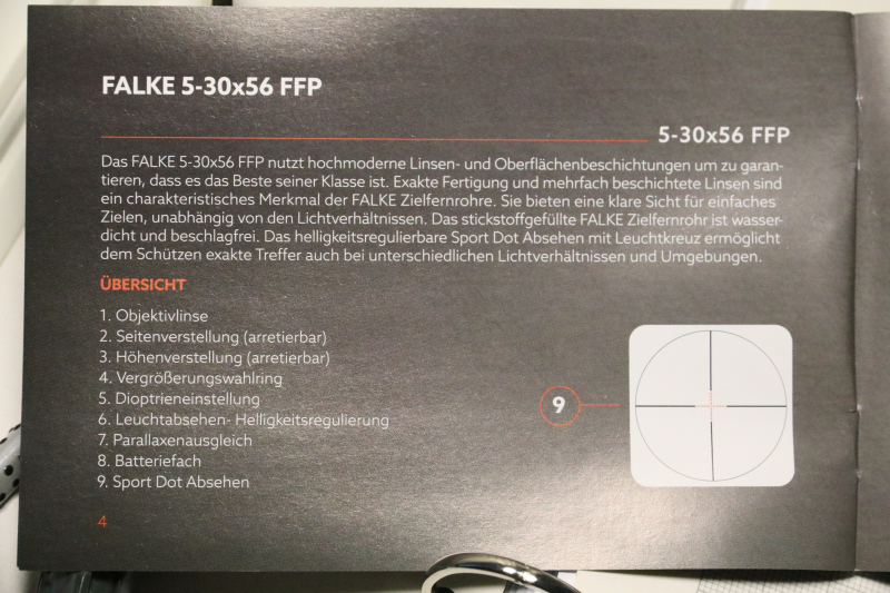 Falke Pro 5-30x56 FFP Tac OVP – Bild 5