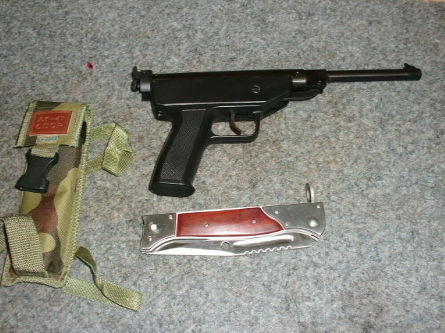 Luftpistole Modell XS von Perfecta und Messer / Bajonett AK47 !!! !!!! – Bild 4