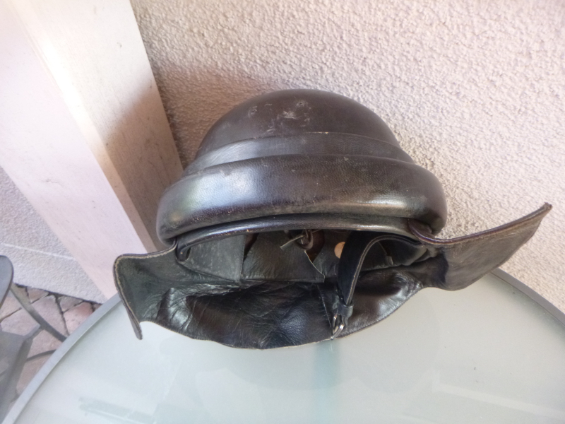 Luftschiffer oder Kraftfahrer Helm WK I – Bild 4