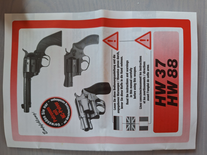 Arminius HW88 Super Airweight brüniert 9 mm R Holzgriff – Bild 4