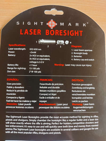 Zielhilfe Laser Boresight Sight Mark, Kal. .30-06 270Win 25-06 Win .NEU !! – imagem 2