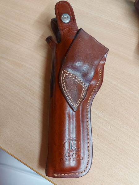 Holster für Revolver, Colt Python, 6 Zoll Leder, sehr stabil – billede 2