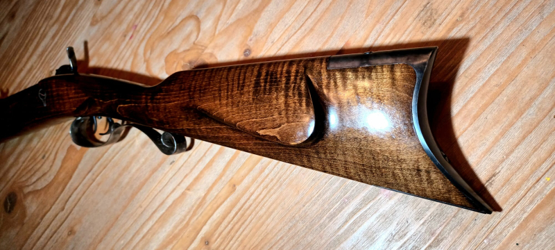 Pedersoli Hawken Mountain Rifle Perkussionsbüchse Kal. .50 Tigerahorn – Bild 6