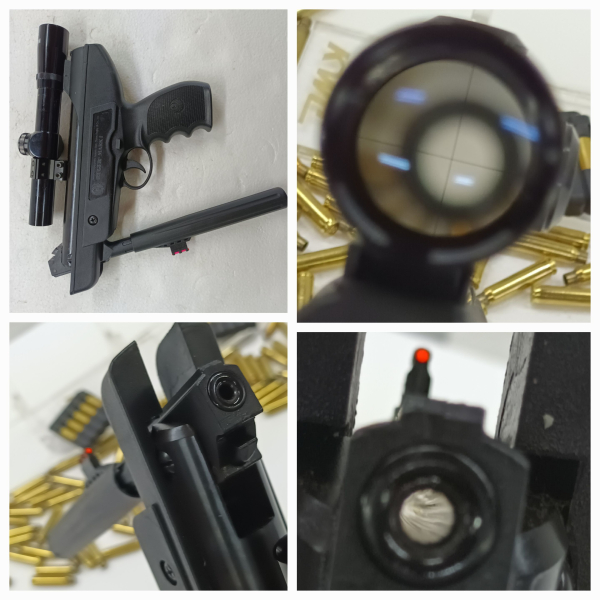 >!< ******** LUFTPISTOLE ***** RUGER MARK1 + Pistolen ZF ***** Bestzustand ******** >!< – Bild 4