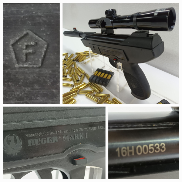 >!< ******** LUFTPISTOLE ***** RUGER MARK1 + Pistolen ZF ***** Bestzustand ******** >!< – Bild 3