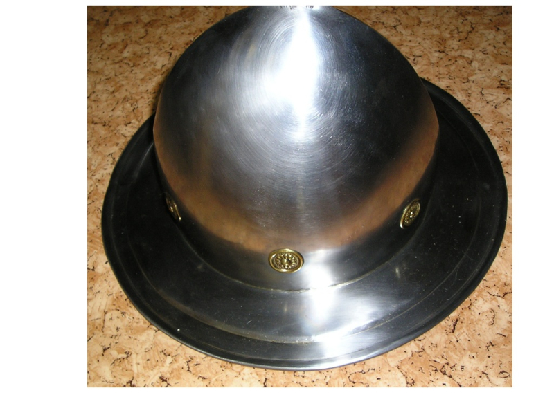 Mittelalterhelm Stahl poliert TOP ZUSTAND NEU – Bild 2