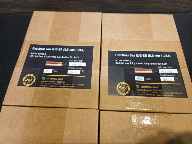 Geschosse Sax KJG-SR 6,0g #G0001.4 - 6,5 mm / .264 - 200 Stk. – Bild 3