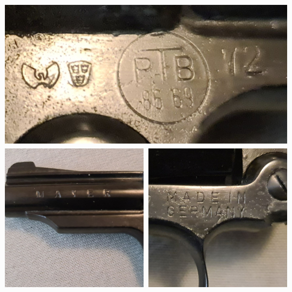 Mayer & Söhne Kipplauf Revolver Mod."S" , Cal.320 PTB 86-69 – Bild 4