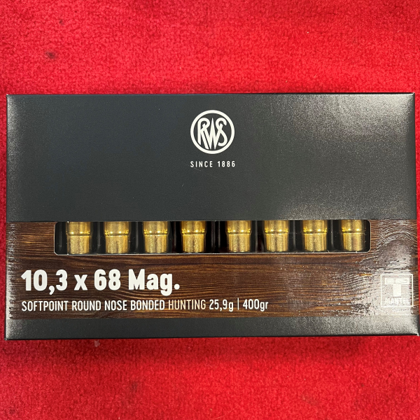 RWS 10,3x68 Mag. T-Mantel Bonded – 25,9g / 400gr - 100 Schuss - inkl. Versand – billede 2