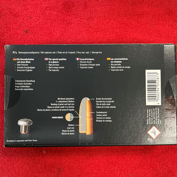 RWS 10,3x68 Mag. T-Mantel Bonded – 25,9g / 400gr - 100 Schuss - inkl. Versand – billede 3