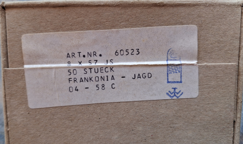 100 Patronen 8x57 IS Vollmantel von Frankonia – Bild 1
