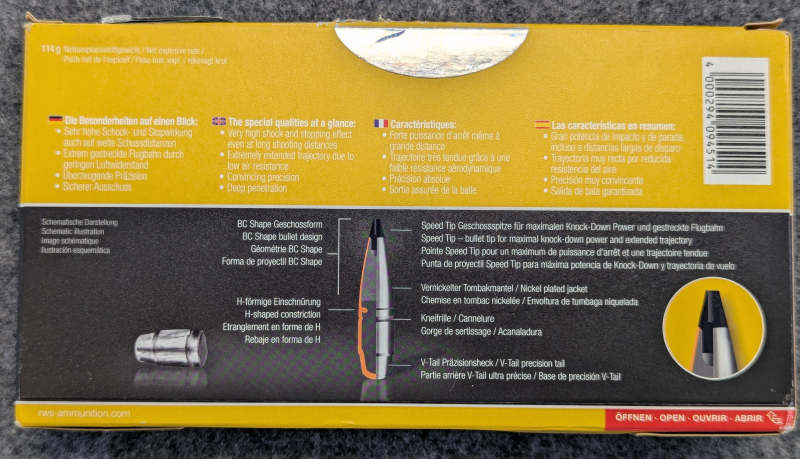 20x RWS Speed Tip Professional .338 Lapua Magnum 16,2g / 250gr – Bild 3