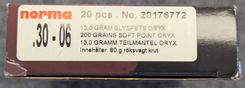 20x Norma Oryx .30-06 13,0g / 200gr – Bild 2