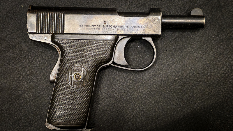 Harrington & Richardson Self-Loading | 7,65 mm Browning | Lauf spiegelblank | USA | Sammlerstück – Bild 4